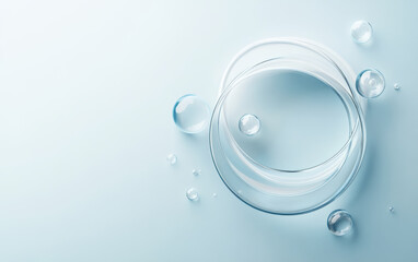 An abstract business background of crystal glass