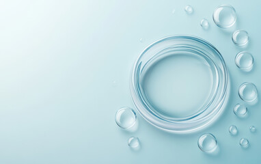 An abstract business background of crystal glass