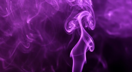 Obraz premium Violet Vapor's Embrace AI Generated