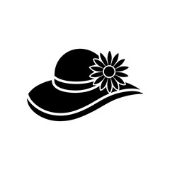 summer hat with flower