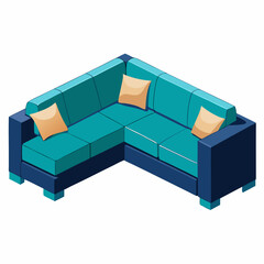 sofa isolated on white