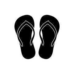flip-flops-vector-silhouette-on-white-background-