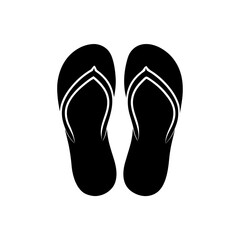flip-flops-vector-silhouette-on-white-background-