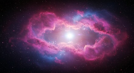 Obraz premium Cosmic Embrace AI Generated