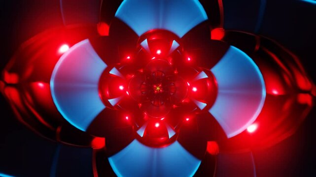 Seamless loop of changing shapes and strobe light effects for VJ sets