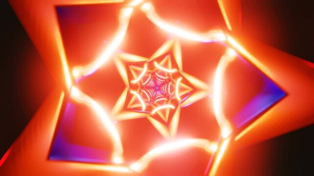 Dynamic strobe light patterns and geometric transformations in seamless loop