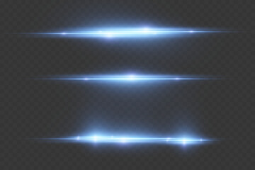 The effect of line flash, light beam and glare.