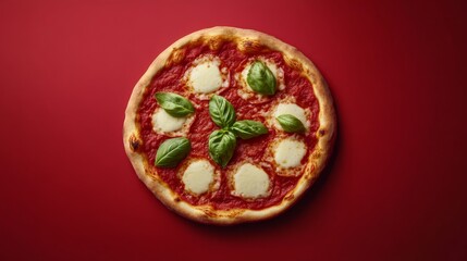 A delicious Margherita pizza with fresh basil and mozzarella. Featuring simplicity and flavor