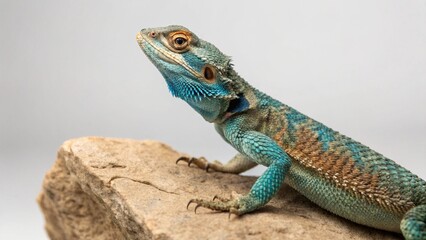 Fototapeta premium Agama Lizard on studio background 