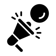 Charity Campaign Solid Icon