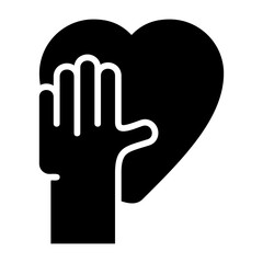 Pledge Support Solid Icon