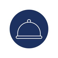 Dish icon vector stock illustration