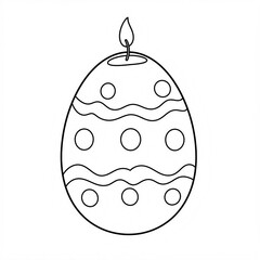 easter egg candle sketch 