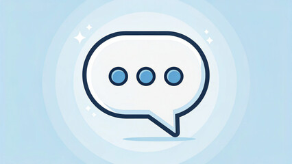 Obraz premium Happy chat bubble speech icon vector symbol design