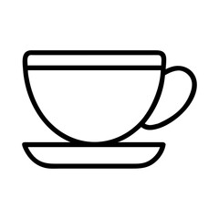 Coffee cup vector icon illustration for cafe menu design and hot drink graphic design assets and logo design