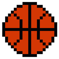 Pixel Art of sport basketball
