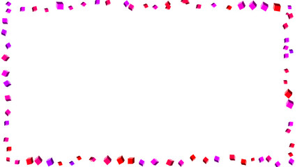 frame of pink hearts