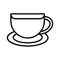 Coffee cup vector icon illustration graphic design element for cafe and restaurant menu design,  character
