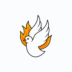 vector illustration of a bird