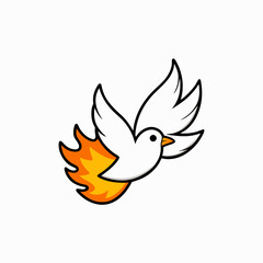 vector illustration of a bird