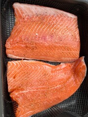 fresh salmon fillet