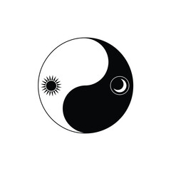 Day and night vector illustration 