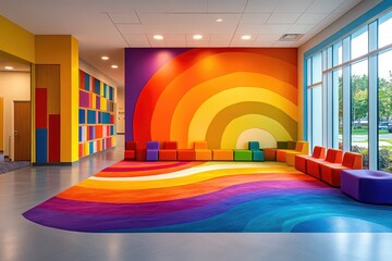 Colorful textured backdrop for exploration