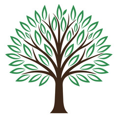 Obraz premium Date-tree-illustration-vector-design-with-a-white background. 