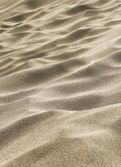 sand dune patterns, textured ripples and shadows suggest dunes, possibly from a beach or desert