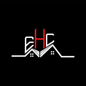 EHL Real State logo design, EHL simple and modern logo. EHL luxurious alphabet design