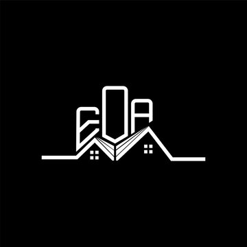 EOA Real State logo design, EOA simple and modern logo. EOA luxurious alphabet design