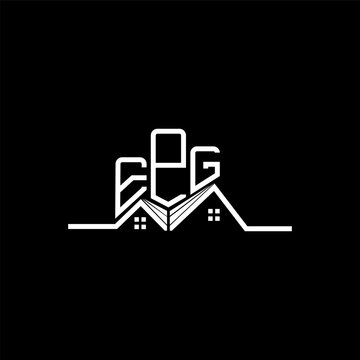 EPG Real State logo design, EPG simple and modern logo. EPG luxurious alphabet design
