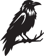 Raven illustration logo