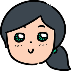 Obraz premium Illustration of woman face 