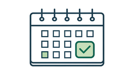 Vector calendar icon design shows a September 19 date reminder symbol for business event planning