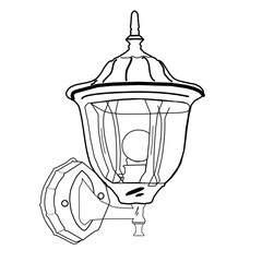 Vintage wall lamp vector is nice and attractive. Smooth design and touch of minimalist geometric elements, create a dynamic and professional look.