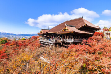 秋の京都　清水寺