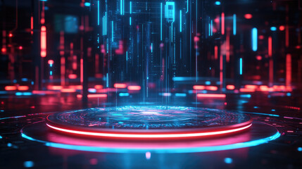 cutting-edge smart home holographic shopping assistant with sleek futuristic design and advanced technology