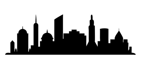 A city  skyline background