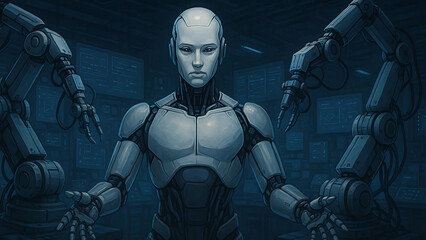 Artificial intelligence controlling robotic 