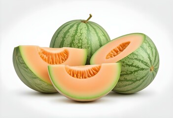 melon on isolated on white background