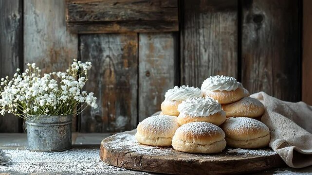 maritozzi with cream italian sweets video