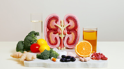 Healthy kidneys fruits vegetables supplements hydration wellness nutrition lifestyle