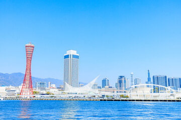 春の神戸港　兵庫県神戸市　Spring in Kobe Port. Hyogo Pref, Kobe City.