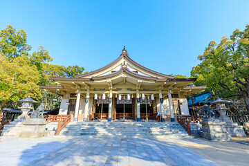 春の湊川神社　兵庫県神戸市　Minatogawa Shrine in Spring. Hyogo Pref, Kobe City.