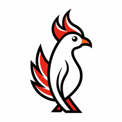 Fototapeta premium vector illustration of a bird