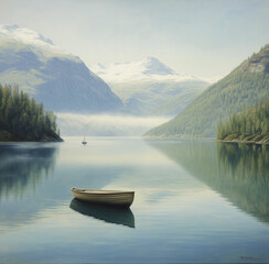 lake in the mountains