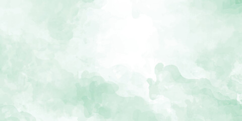 Abstract green watercolor Background Texture, Watercolor splash design Pastel color background in paper art style. Vector turquoise 