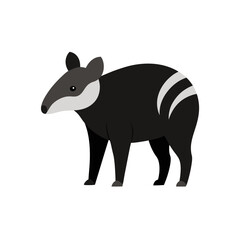 Fototapeta premium black and white cartoon illustration of a zebra