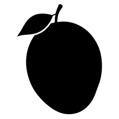 Fruit and Leaf Vector Silhouette | Nature and Organic Clipart